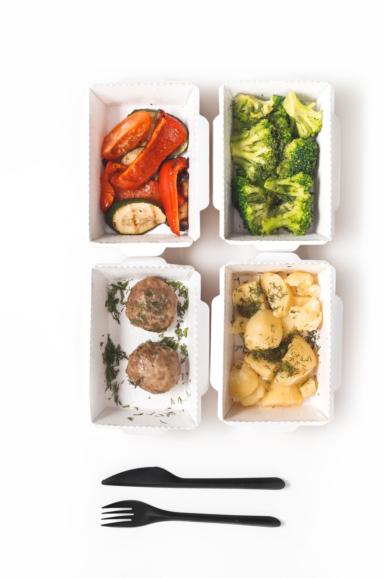 selection of three culinary kits on counter